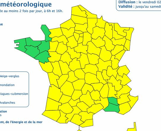 Le département de l'Oise placé en vigilance jaune aux ...