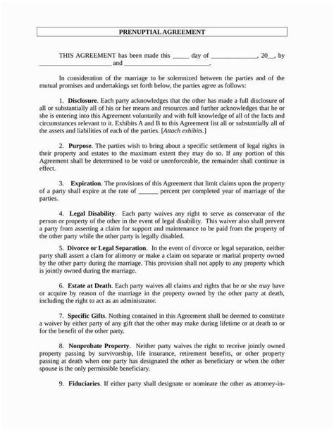 separation agreement template nc   separation agreement