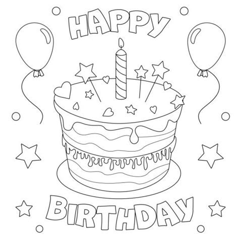 Birthday coloring pages that are completely free to print and download. 20 printable birthday cards to color parade entertainment recipes