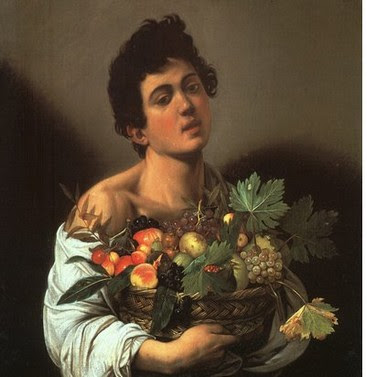 Momina - Le Caravage, Garçon à la corbeille de fruits, vers 1593