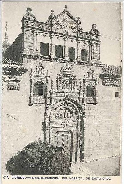 Hospital de Santa Cruz hacia 1900. Foto Lacoste