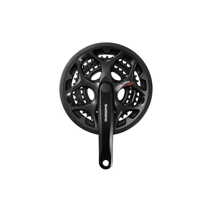 新品 Shimano 7 8 Speed 170mm A073 Blac Chainguard Crankset Tourney Triple With 豪華 Tourney