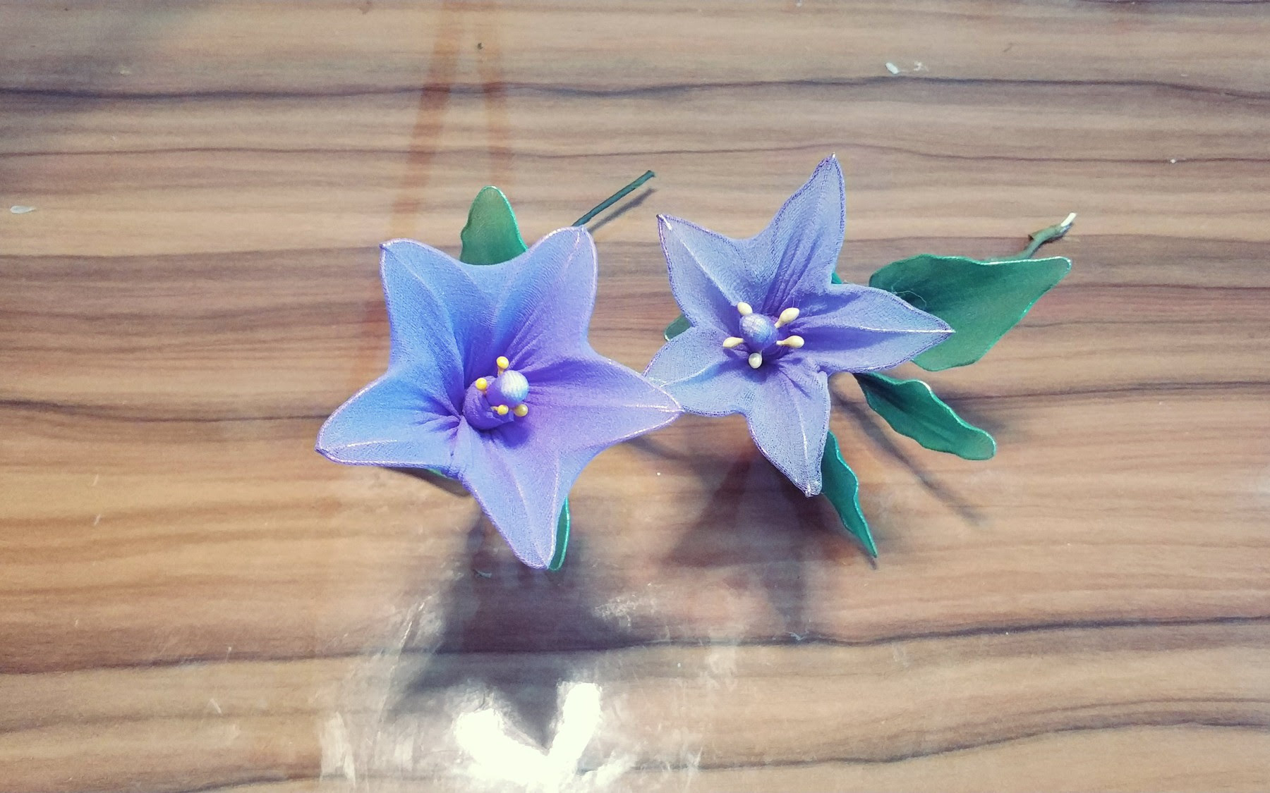丝网花 简易手工之桔梗花 哔哩哔哩 つロ干杯 Bilibili