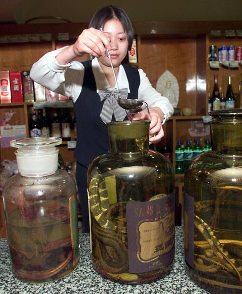 alcool de serpent Chine