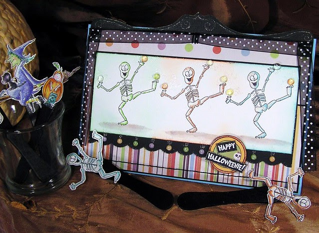 skeleton puppet theatre front