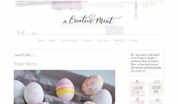 creative mind Watercolor Website Designs