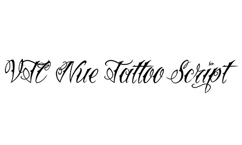 Tattoo Script Lettering Fonts