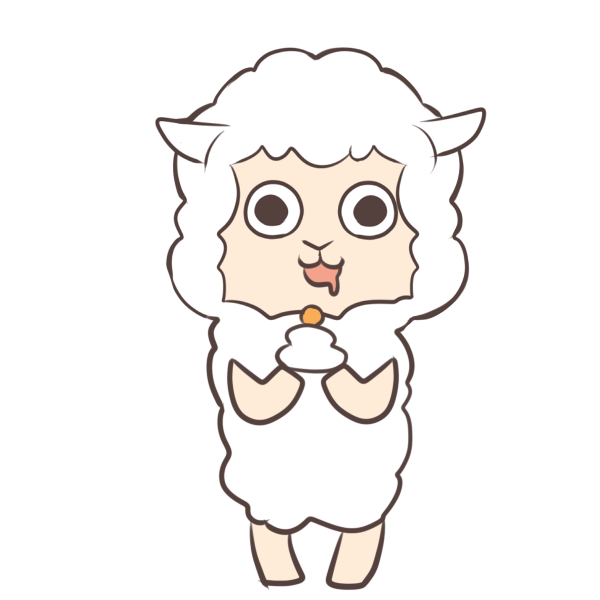 食べたいヒツジのイラスト かわいいフリー素材が無料のイラストレイン