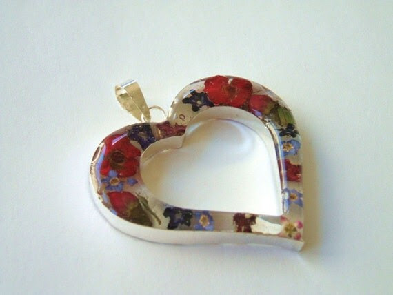Large Open Heart Pendant