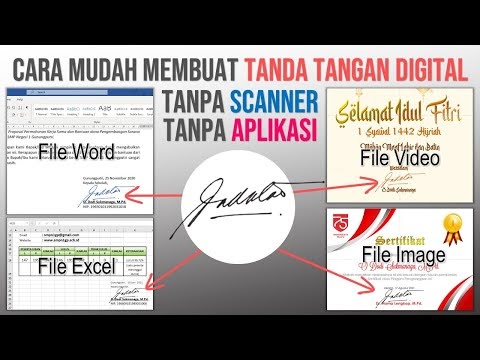 Cara Membuat Tanda Tangan Digital Tanpa Scanner Tanpa Aplikasi