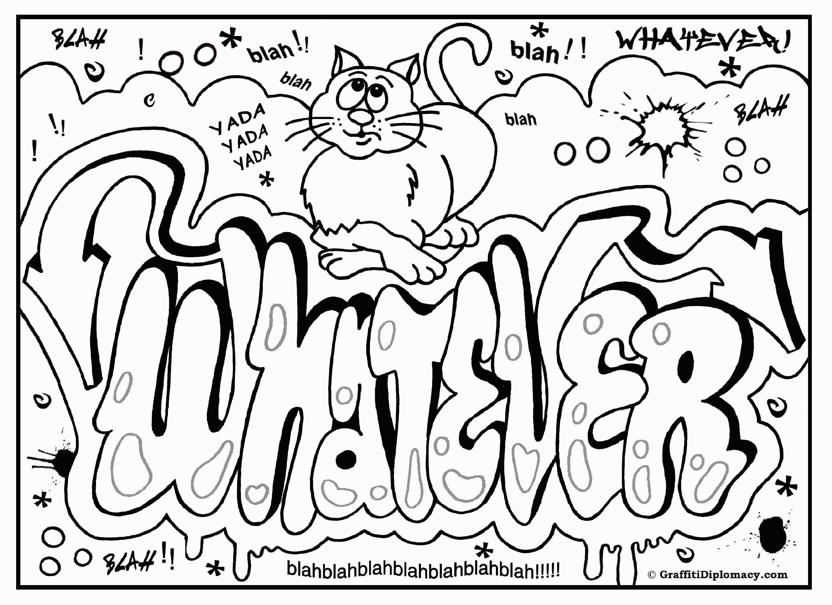 Download Printable Graffiti Coloring Pages - Coloring Home