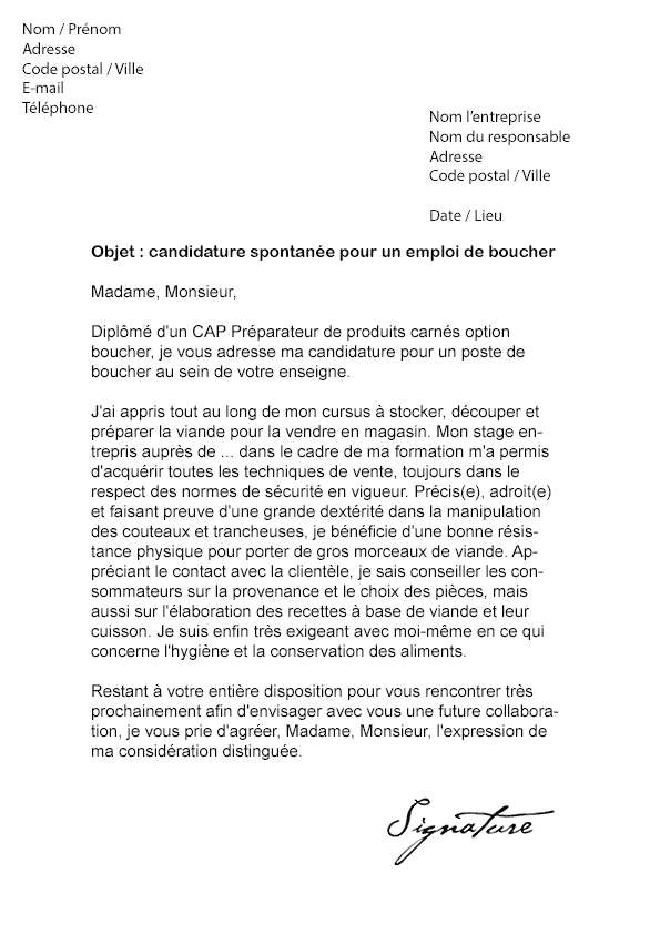 Lettre de motivation industrie agroalimentaire  laboitecv.fr