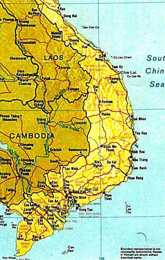Detailed Map Of South Vietnam Maps