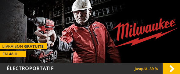 MILWAUKEE Électroportatif en livraison gratuite en 48H jusqu'à - 39 %
