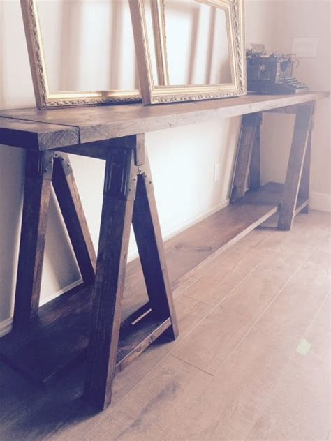 woodworking plans for console table