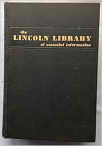 The Lincoln Library of Essential Information - Thumb Tabbed - 1950