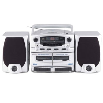 Supersonic SC-2020 Portable CD Player with Cassette Recorder & AM/FM Radio