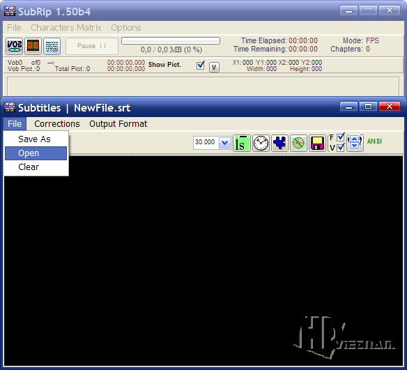 Hướng dẫn sync phụ đề phim bằng SubRip WxvXS Hướng dẫn sync phụ đề phim bằng SubRip