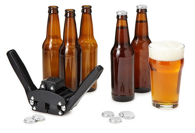 A bottling kit because if you're gonna be spending all that time brewing beer, you've gotta have a place to put it afterward.
