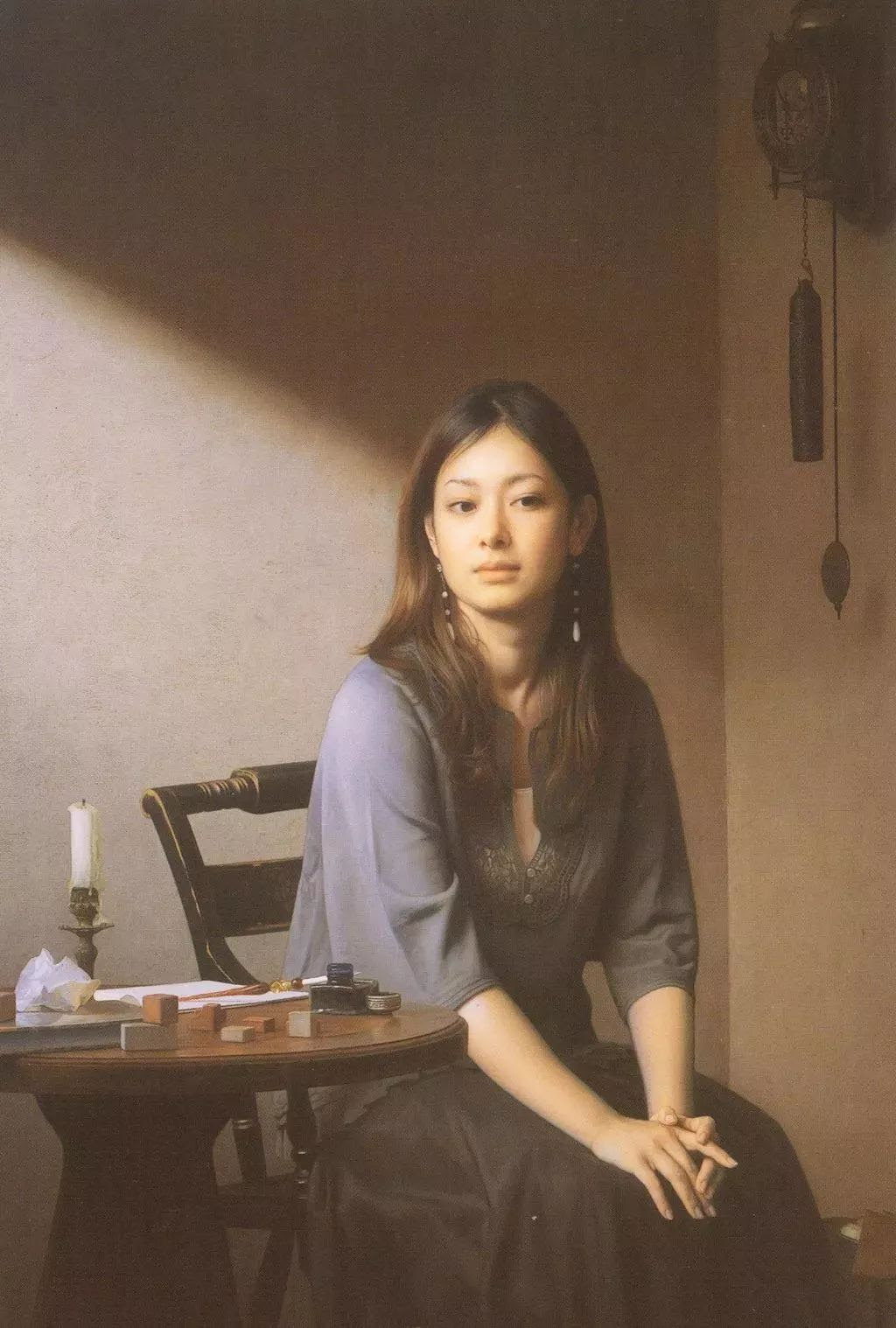 日本绘画 漂亮的女性写实 作品