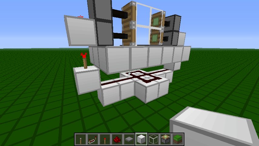 水狼 水狼的minecraft小教室 雙向活塞自動門與簡易密碼鎖 Minecraft 我的世界 當個創世神 哈啦板 巴哈姆特