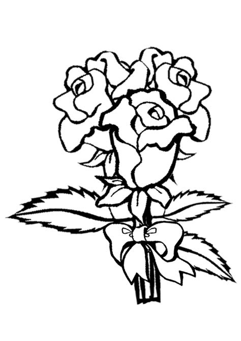  coloring pages for kids rose coloring pages