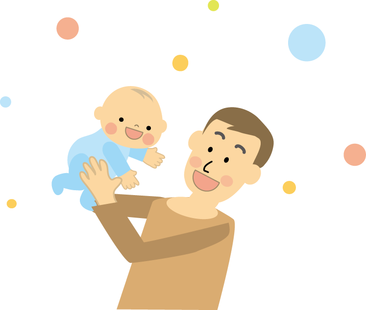 赤ちゃんの笑顔 育児 無料イラスト フリー素材 3