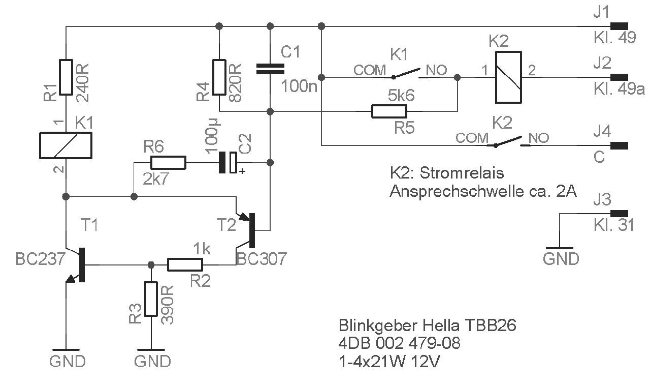 Der Blinkgeber Hella Tbb 26