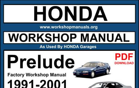 Read Online Free PDF: 1992 Honda Prelude Repair Manual PDF Kindle Editon PDF