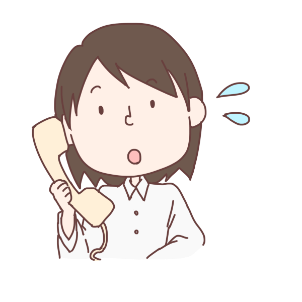 電話対応のイラスト かわいいフリー素材が無料のイラストレイン