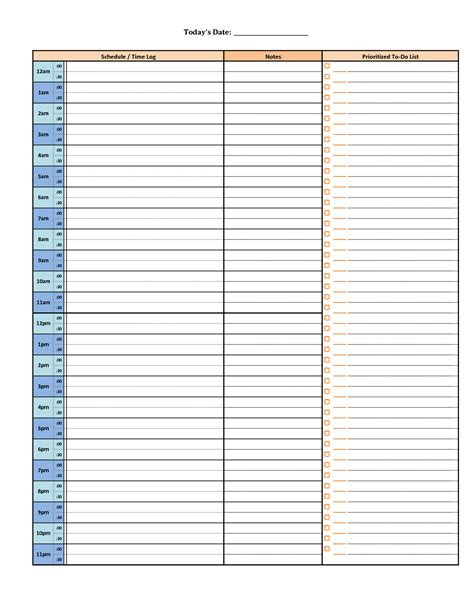 hourly weekly schedule pdf calendar for planning