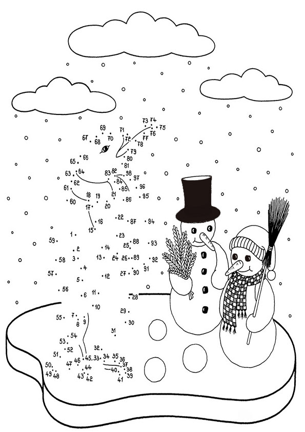 ausmalbilder weihnachten-3 | Malen Nach Zahlen