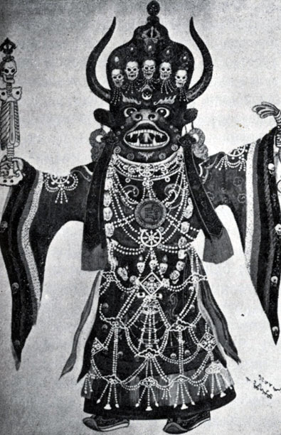 Яма — персонаж религиозной церемонии цам. Начало XX в. Храм-музей