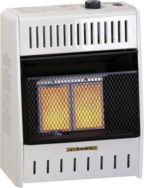 Ace Pro Com Mn100tpa Two Plaque Natural Gas Wall Heater with Auto Thermostat 10000 Btu