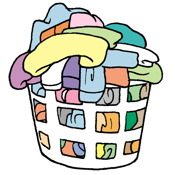 せんたくかごのイラスト かわいいフリー素材が無料のイラストレイン
