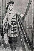 The harpist at Llanover Court, 19th century