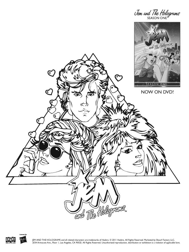 Jem And The Holograms Coloring Pages - Coloring Home