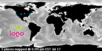 Locations of Site Visitors