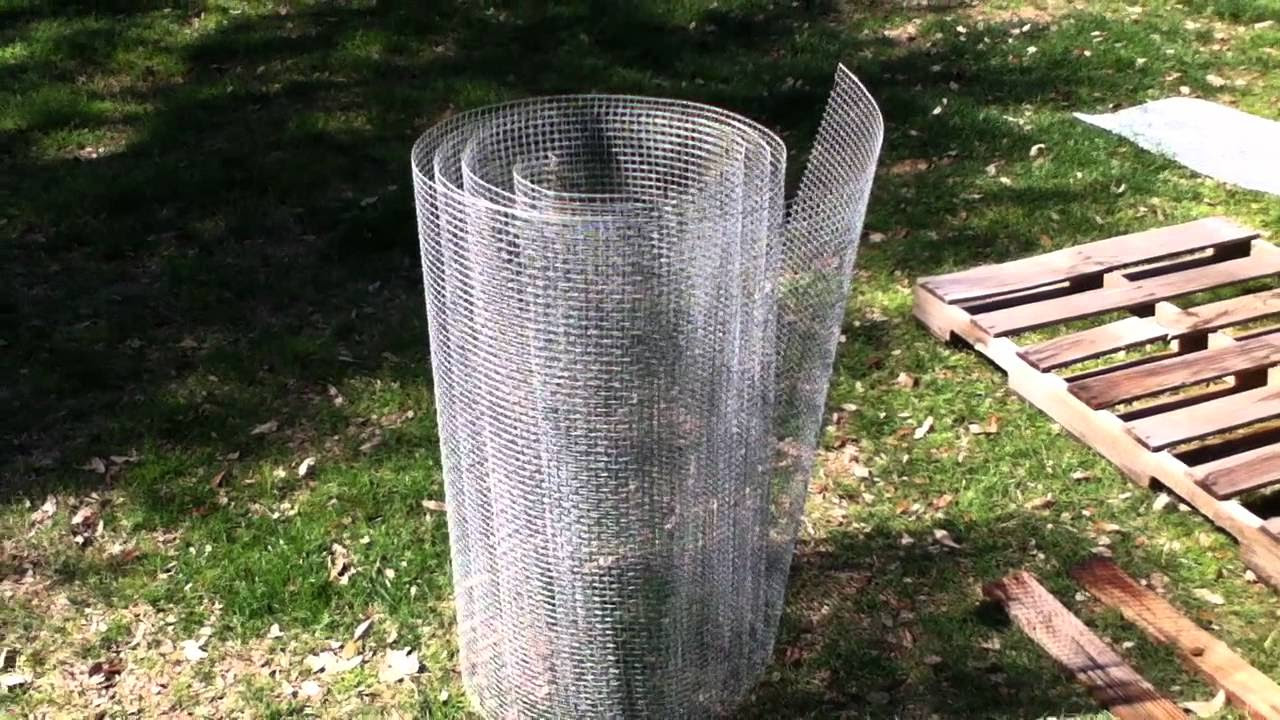 diy compost bin from hardware cloth home design, garden