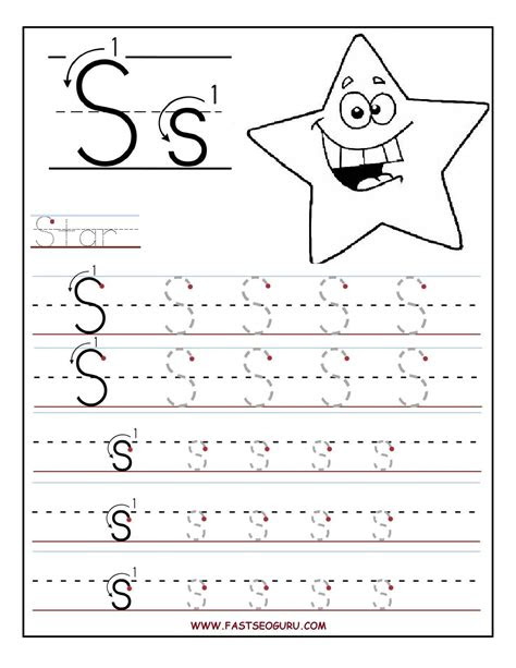  tracing letter s worksheets for kindergarten tracinglettersworksheetscom