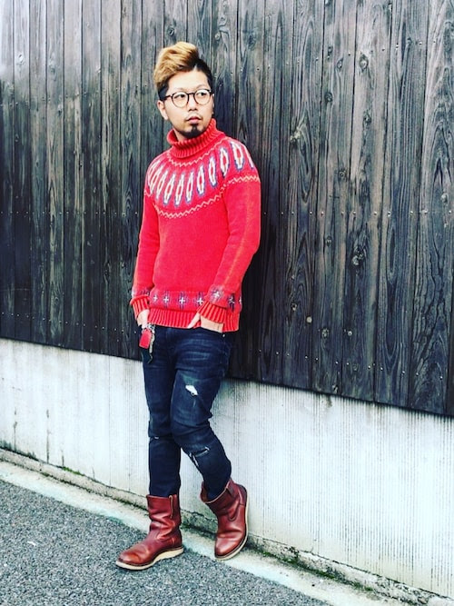 ワークブーツメンズ着こなし カッコイイ履き方とロールアップ術 Lv333