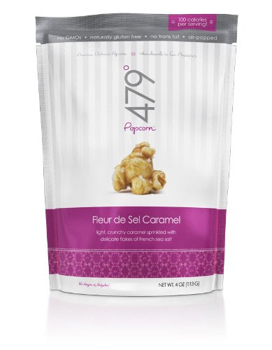 479° Popcorn Fleur de Sel Caramel Popcorn, 4oz Bag, Pack of 6