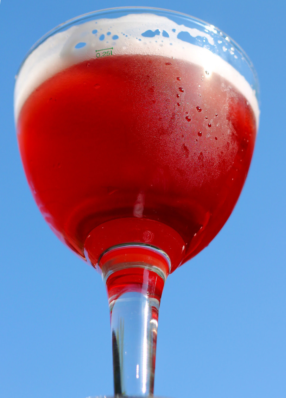 A glass of Hibiscus Wit on a sunny day!