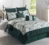 hunter green king size comforter sets