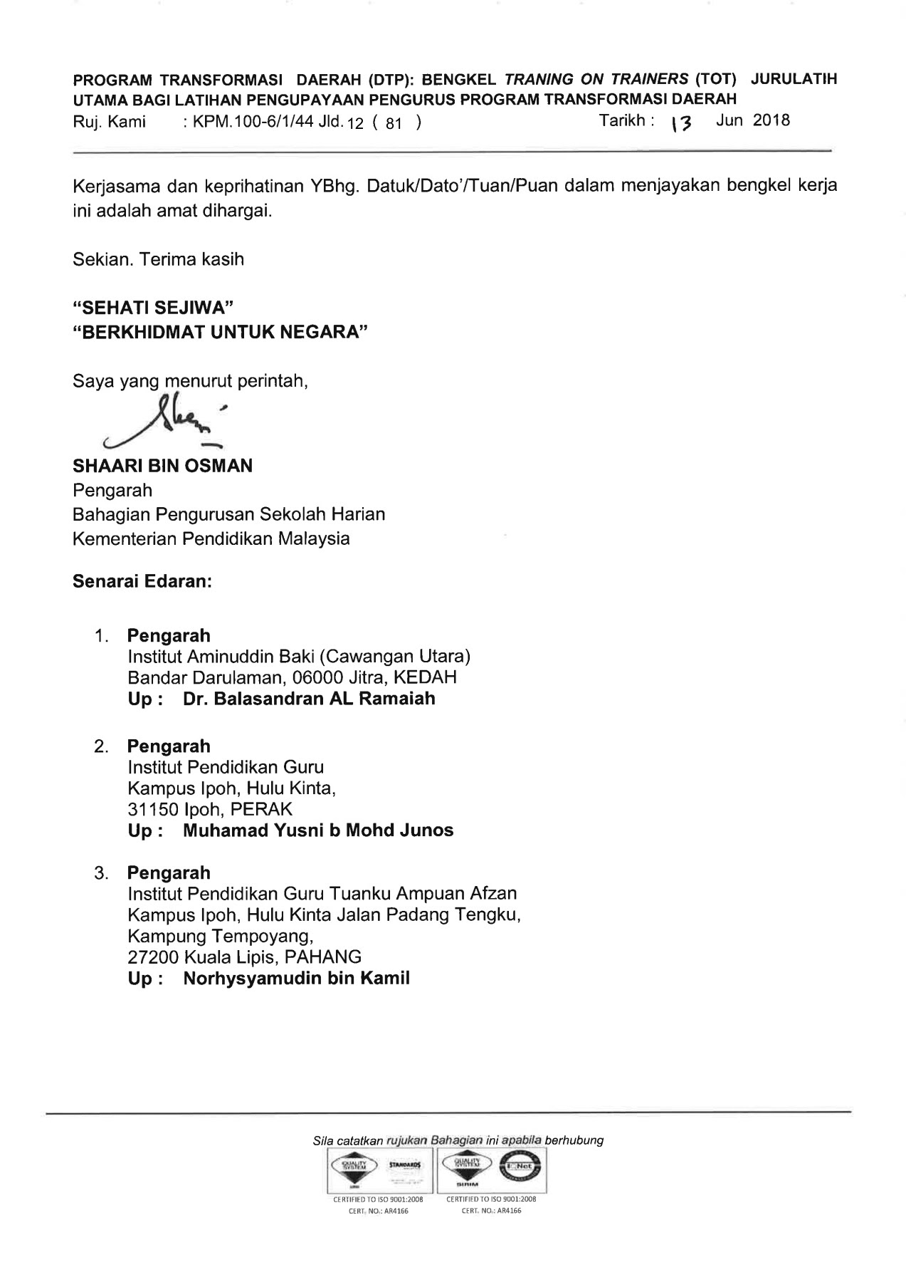 Program Latihan Surat - 2 - Program latihan khidmat negara ...