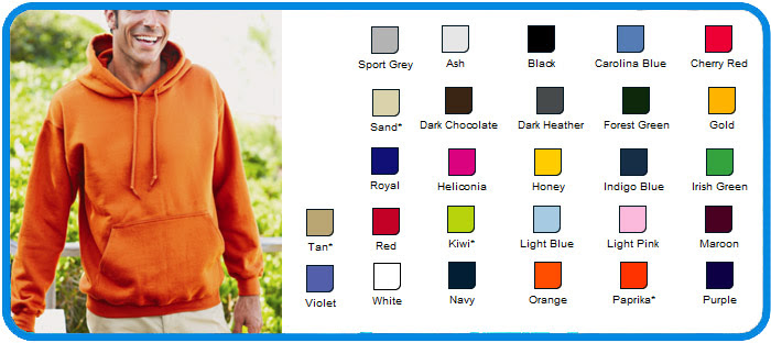 Pullover Hoodie SS, AWD, Gildan, Fruit of the Loom
