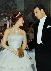 Princess Shahinaz and Ardeshir Zahedi's wedding in 1957