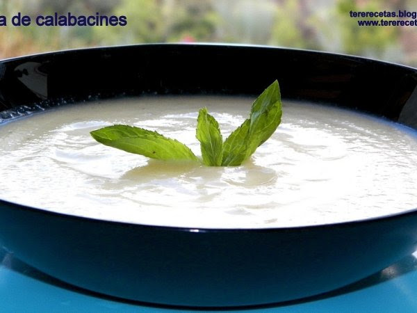 Crema de calabacín.