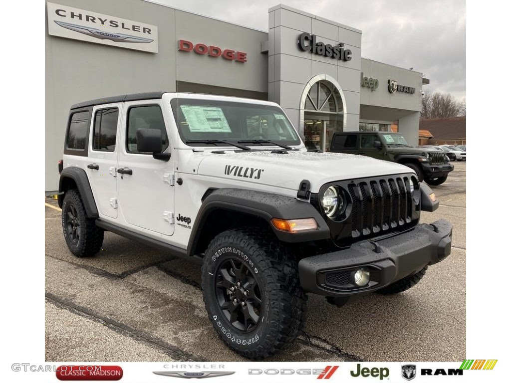 21 Bright White Jeep Wrangler Unlimited Willys 4x4 Gtcarlot Com Car Color Galleries