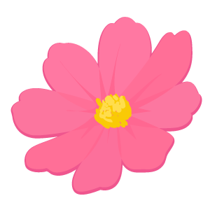 コスモスの花イラスト3 花 植物イラスト Flode Illustration フロデイラスト